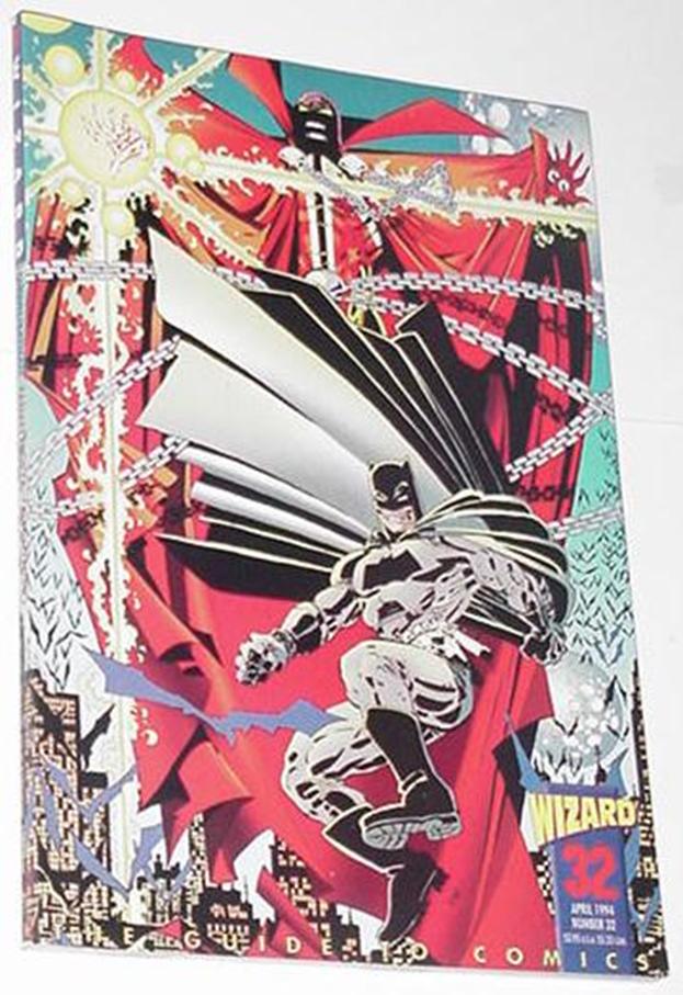 Wizard 32 Spawn Batman Cvr Frank Miller Art Sin C