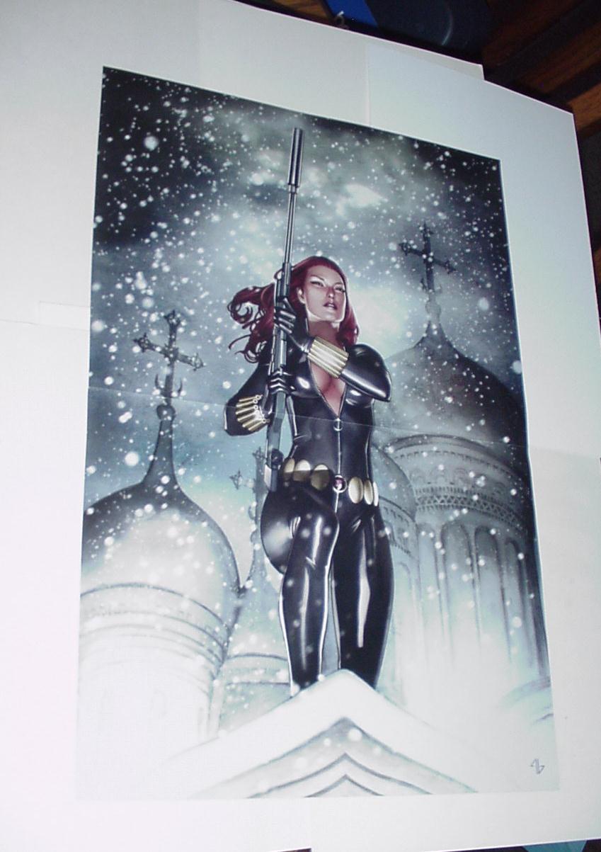 Avengers Poster 46 Black Widow Sniper Adi Granov