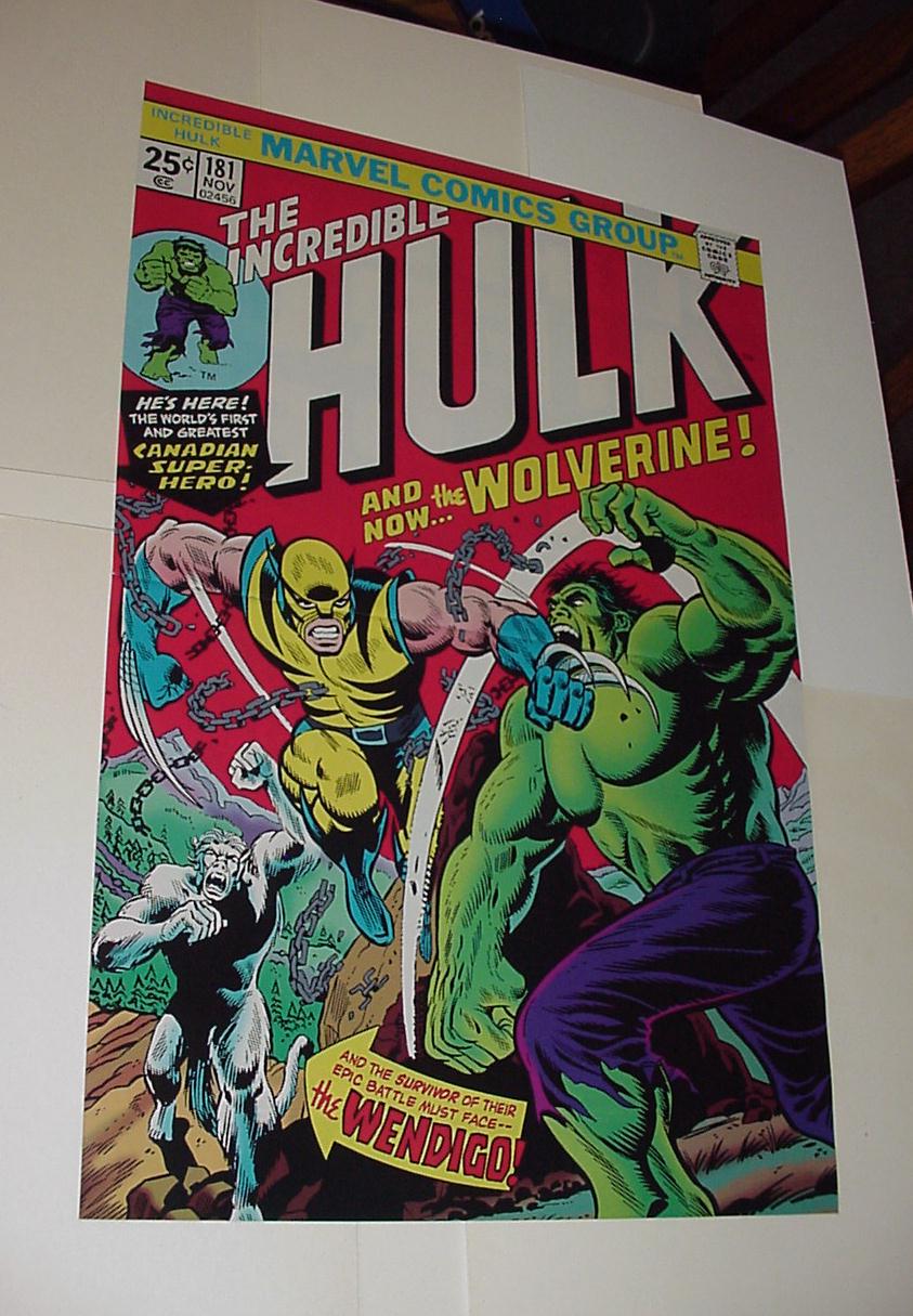 Wolverine Vs Hulk Poster # 5 Herb Trimpe Incredibl