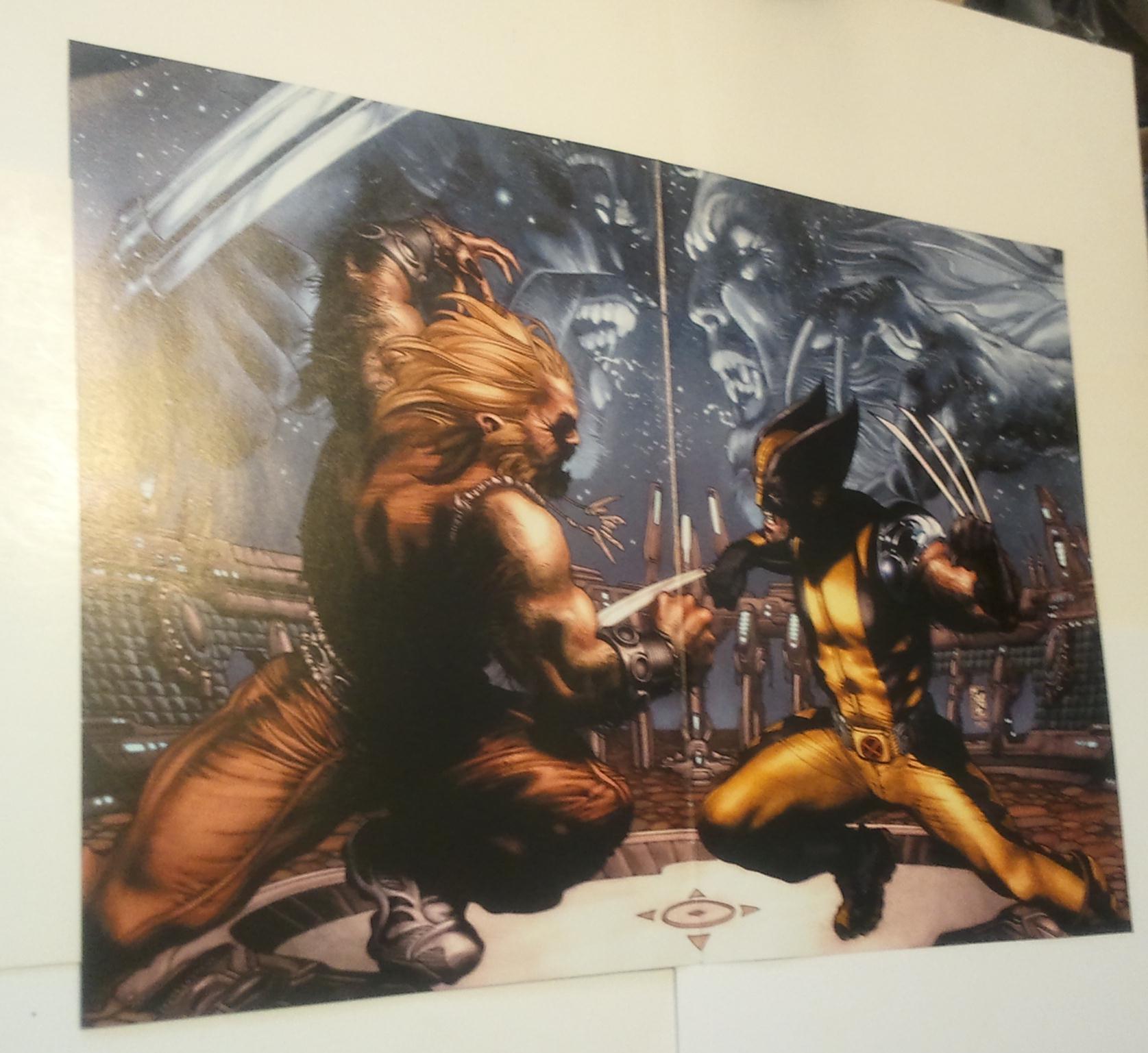 Wolverine Vs Sabretooth Poster Simone Bianchi