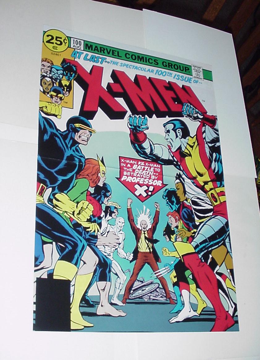 XMen Poster 146 v Uncanny XMen 100 Dave Cockrum