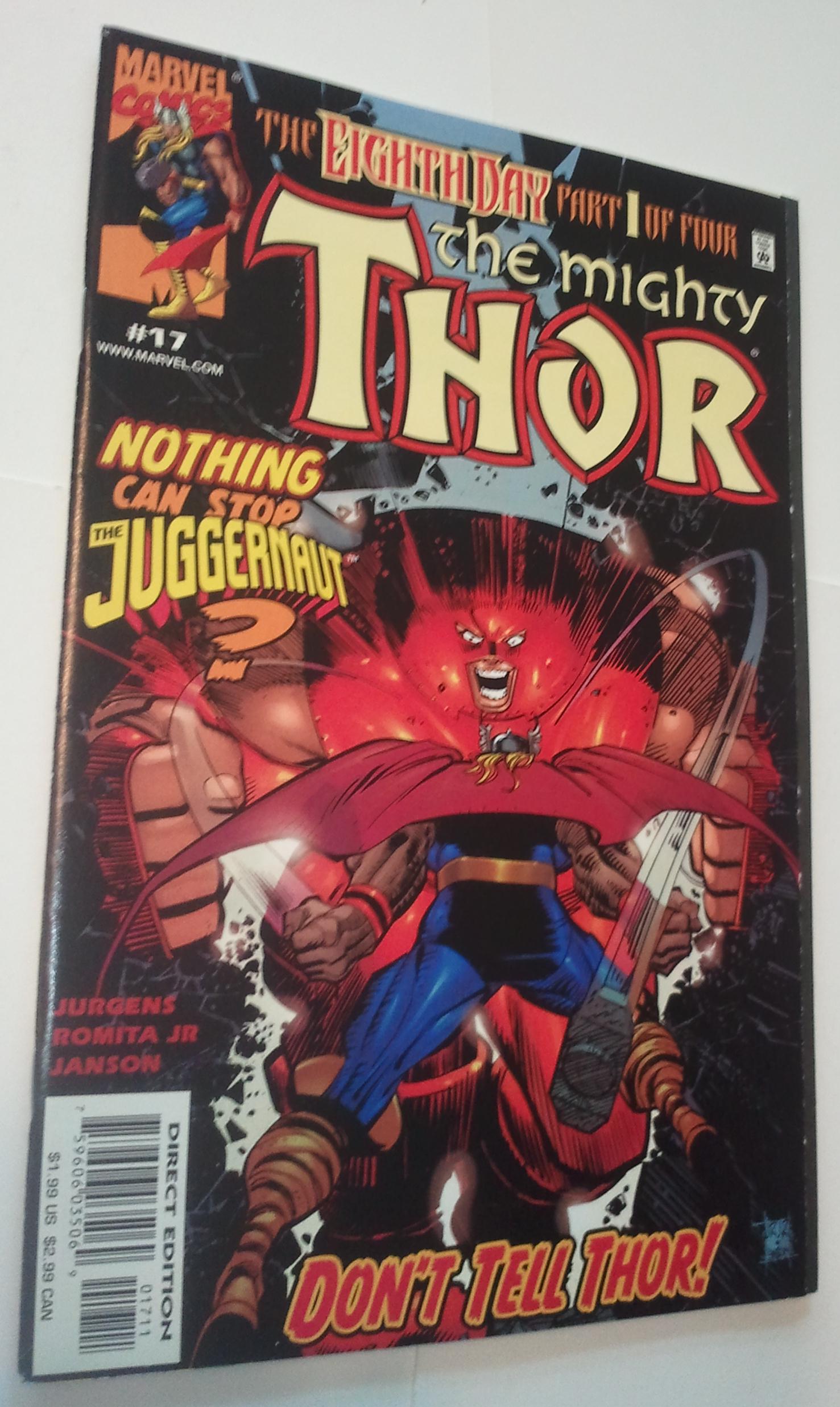 Details About Thor 17 Nm Vs Juggernaut Dan Jurgens John Romita Jr Eighth Day Loki