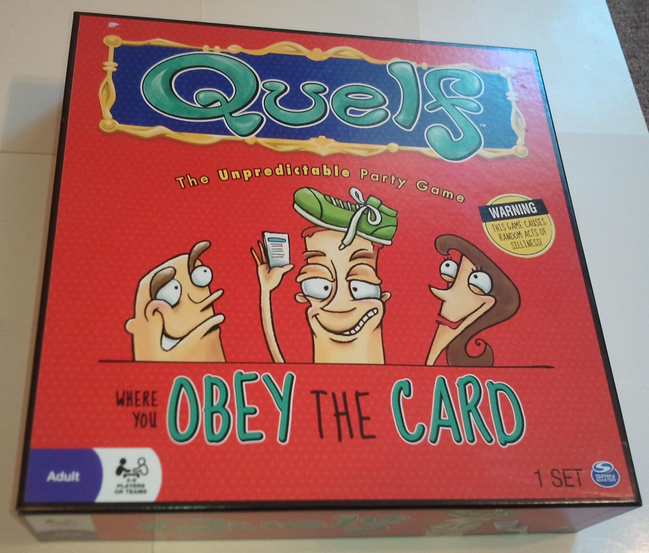 Quelf the Unpredictable Party Game Spin Master