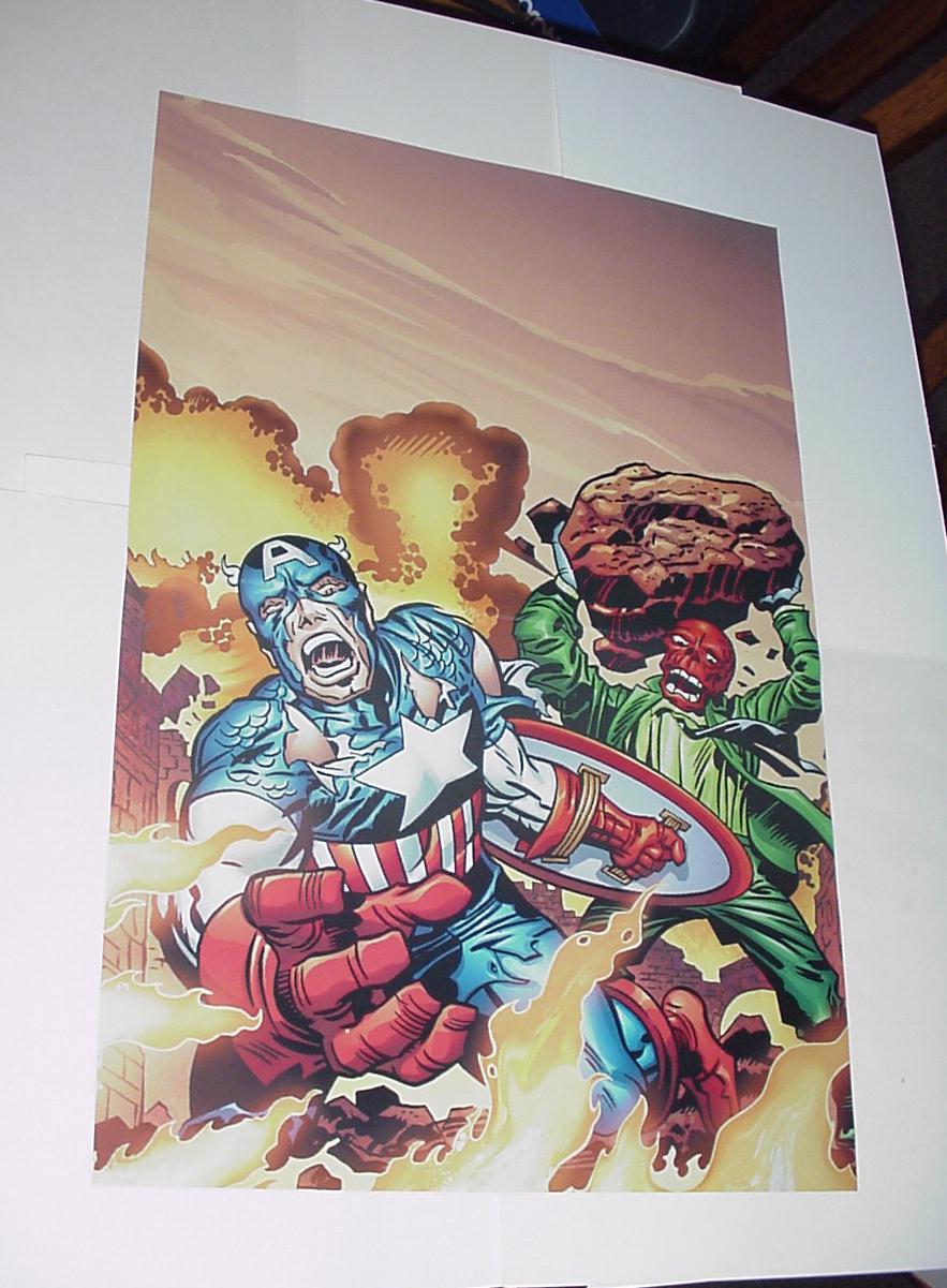 Captain America Poster #24 vs Red Skull Jack Kirby