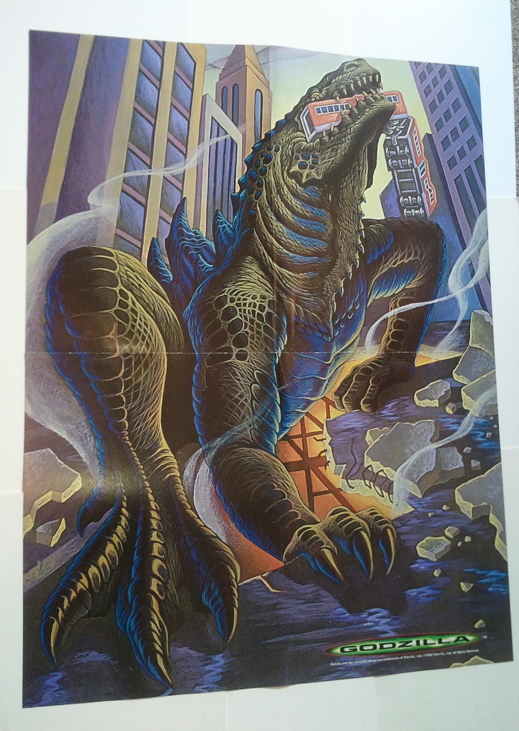 Godzilla Poster # 5 Vs Subway! Frank Ordaz Art