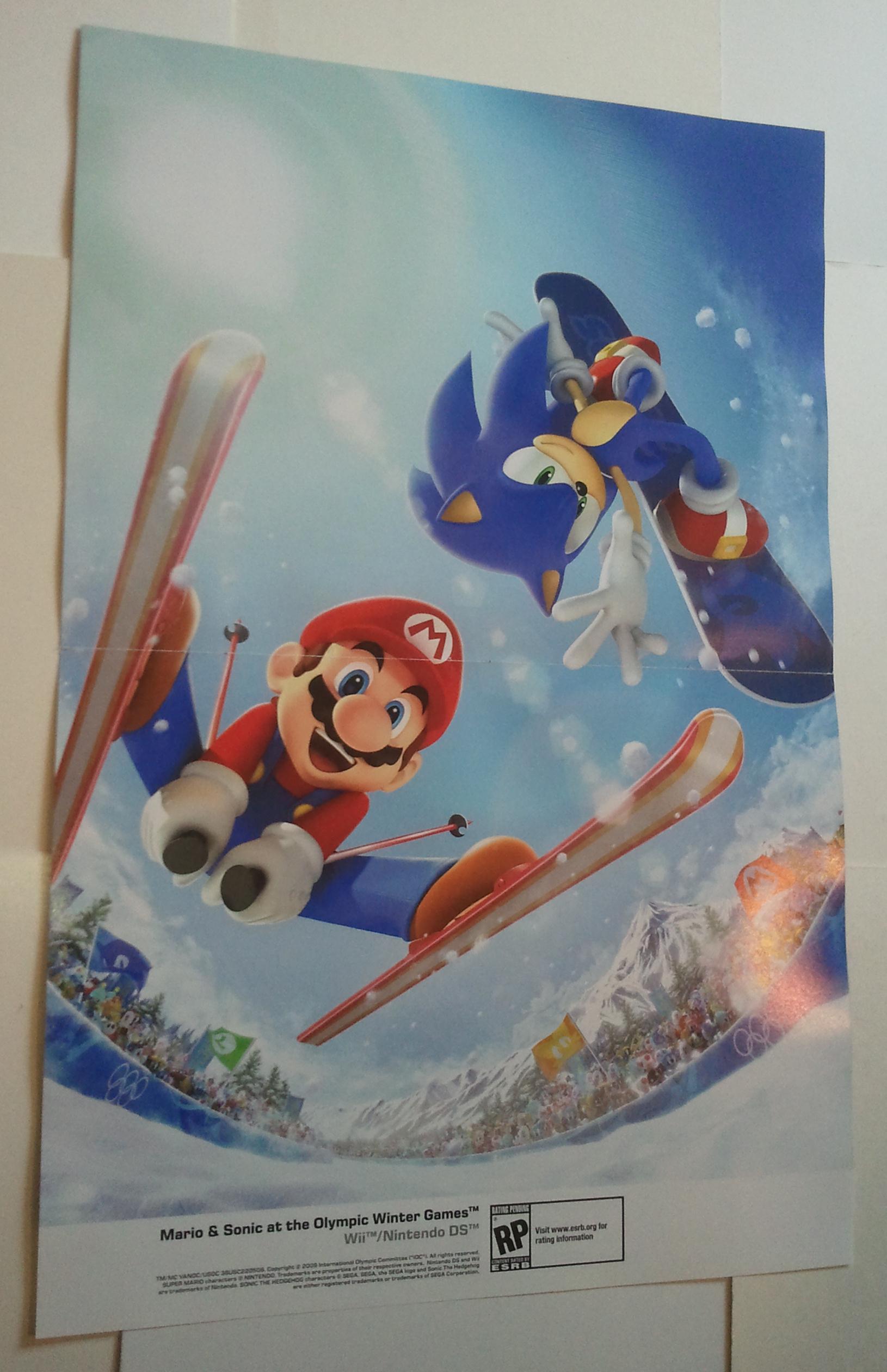 mario and sonic at the olympic winter games wii