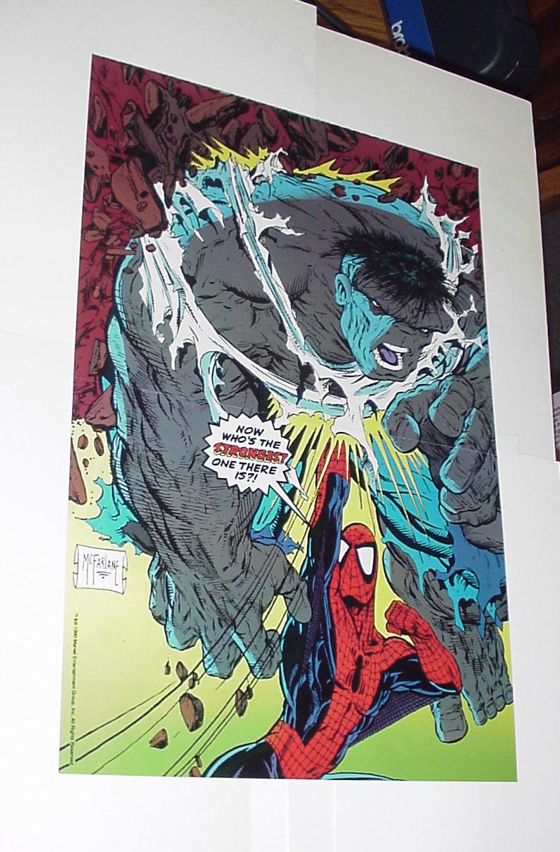 Spider-Man Poster #65 VS Hulk Todd McFarlane