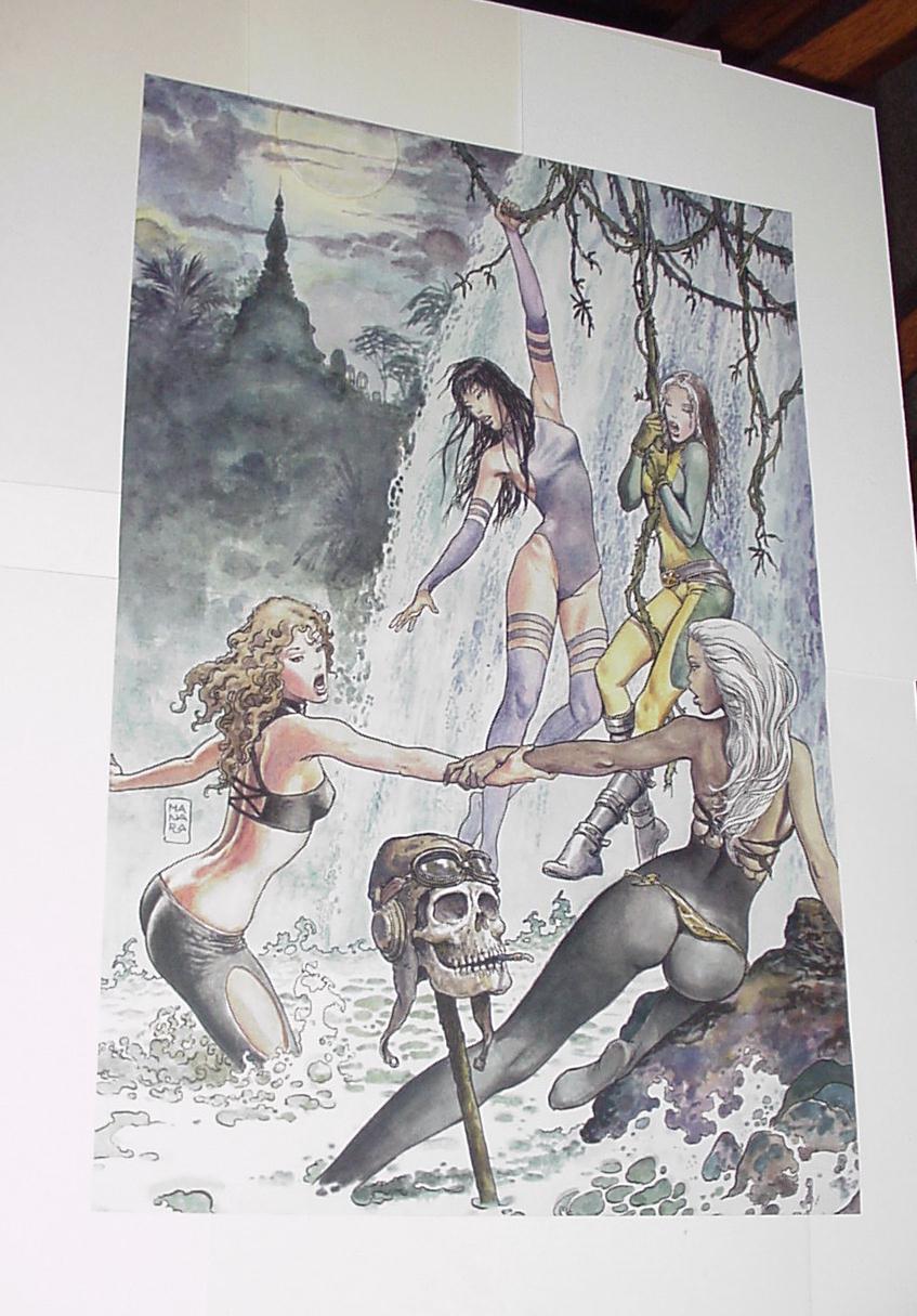 X Men Poster 179 Kitty Pryde Psylocke Rogue Storm By Milo Manara Ebay