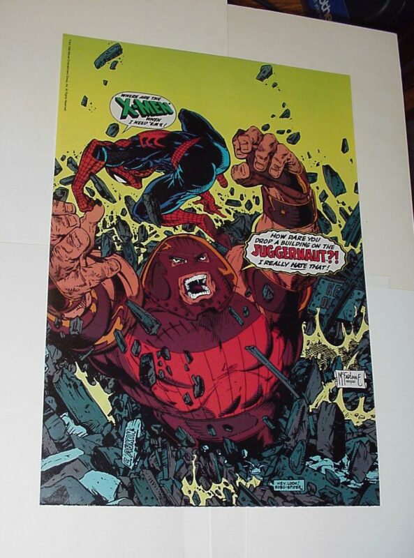 Spider-Man Poster #64 VS Juggernaut Poster Todd McFarlane - Bidrevolution