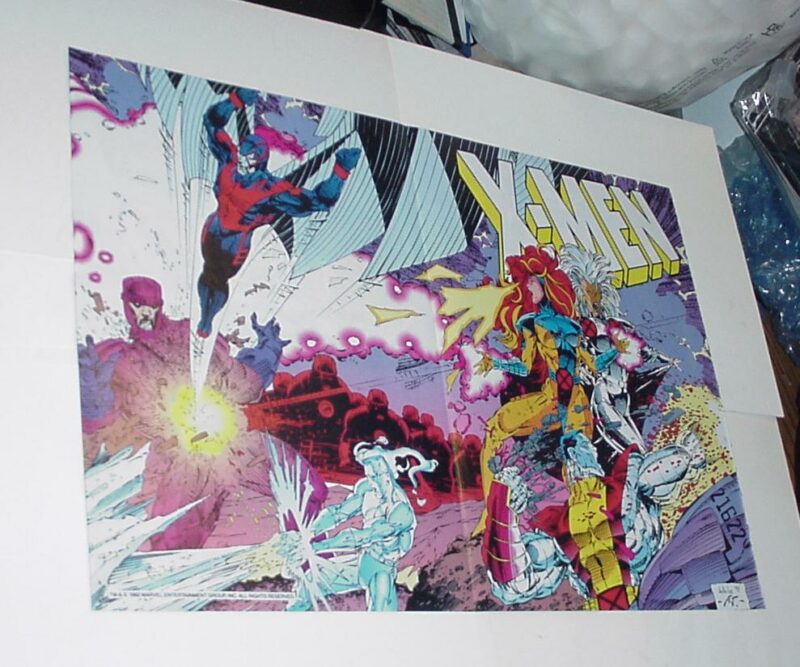 X-Men Poster #79 vs Sentinels by Whilce Portacio (Archangel, Iceman ...