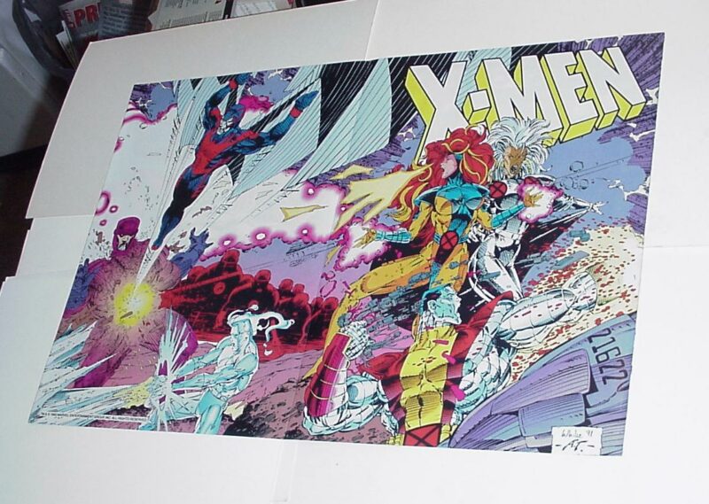 X-Men Poster #79 vs Sentinels by Whilce Portacio (Archangel, Iceman ...