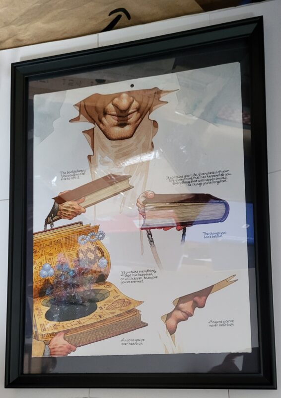 Sandman Pin-up #100 FRAMED Destiny Endless Nights by Frank Quitely - Image 5
