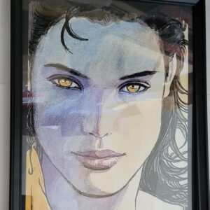 Sandman Pin-up #102 FRAMED What I've Tasted of Desire 2 by Milo Manara Yellow