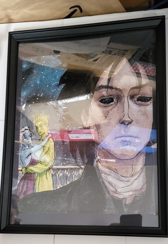 Sandman Pin-up #104 FRAMED Morpheus Endless Nights Miguelanxo Prado Heart of the Star