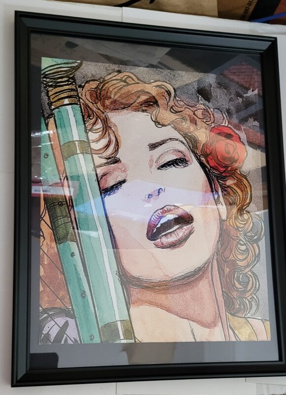 Sandman Pin-up #99 FRAMED What I've Tasted of Desire by Milo Manara Rose - Image 4