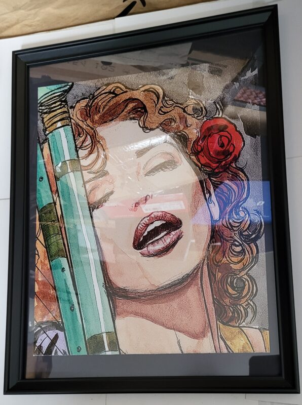 Sandman Pin-up #99 FRAMED What I've Tasted of Desire by Milo Manara Rose - Image 3